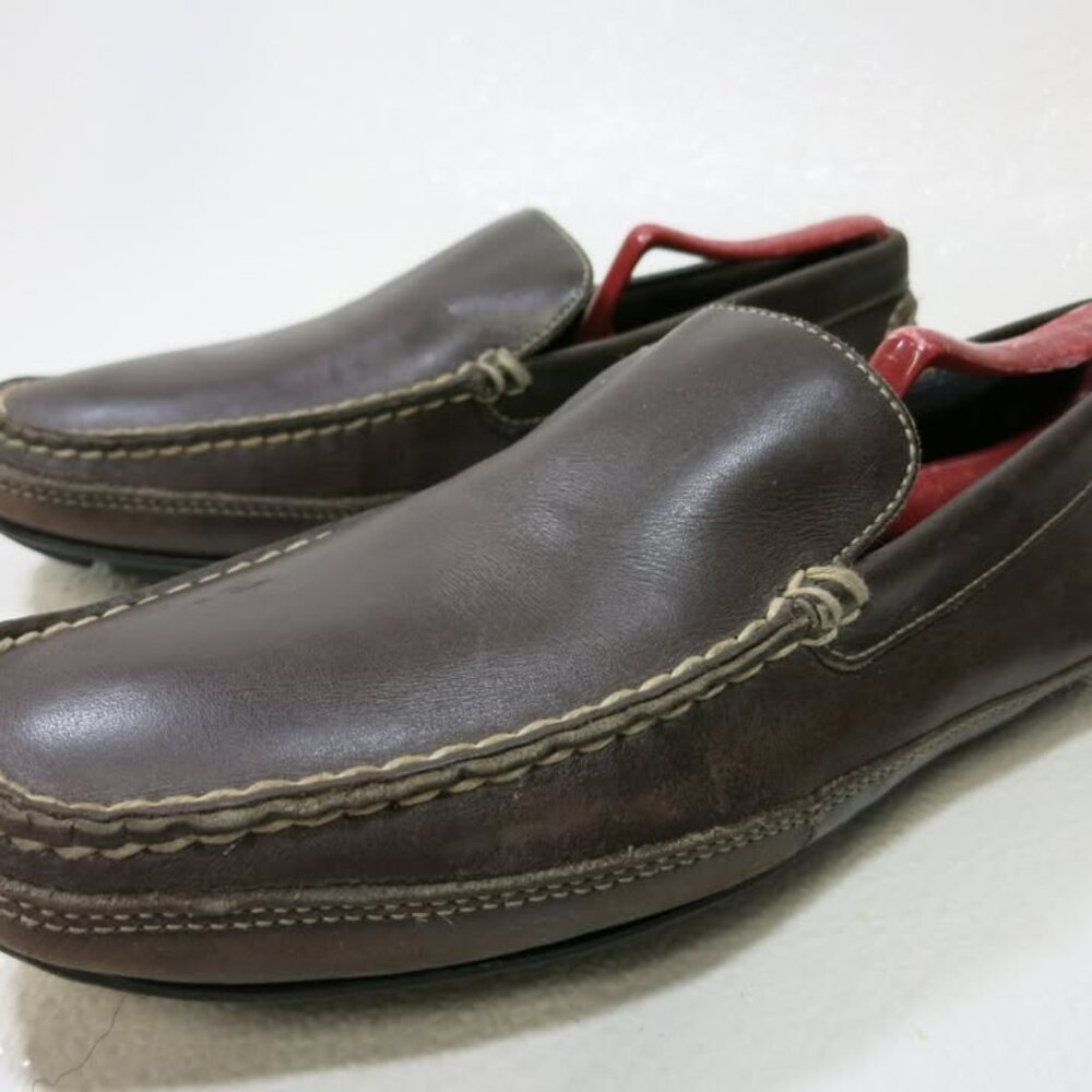 Rockport Washable Oil Tanned Leather Shoes Footwear Driver Moc Loafers 9
